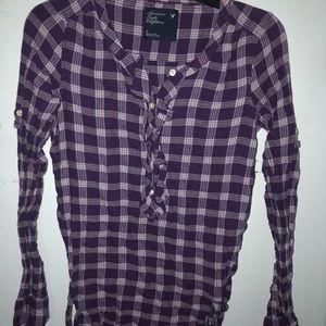 American Eagle flannel tunic